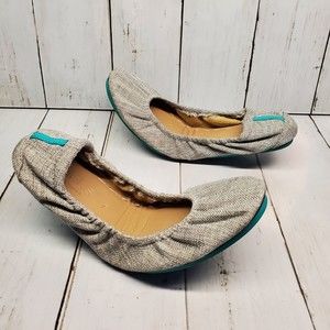 Tieks by Gavrieli Vegan Ballet Flats Women's Size 7 Gray Shoes Non Slip RARE